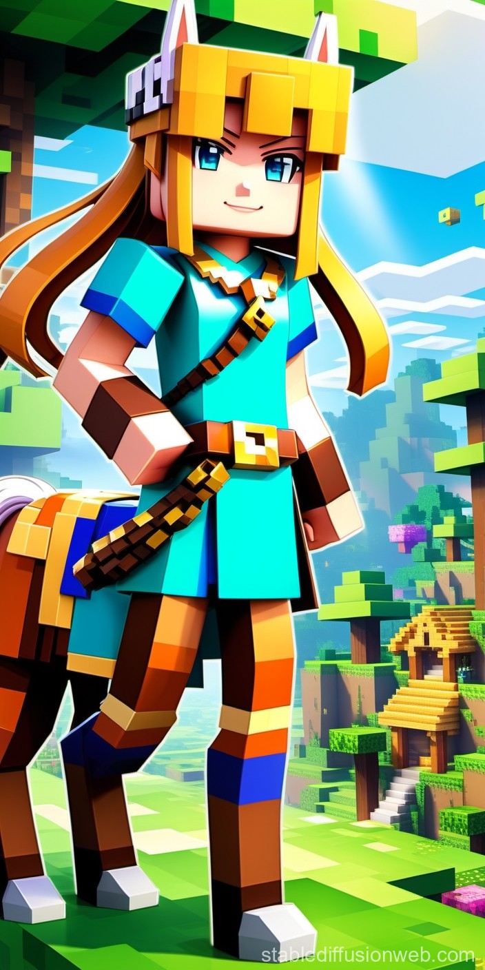 minecraft-player-on-a-horse
