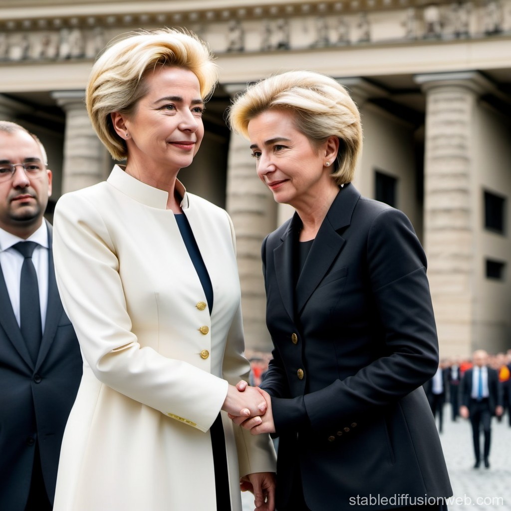ursula-von-der-leyen-and-pope-at-brandenburg-gate