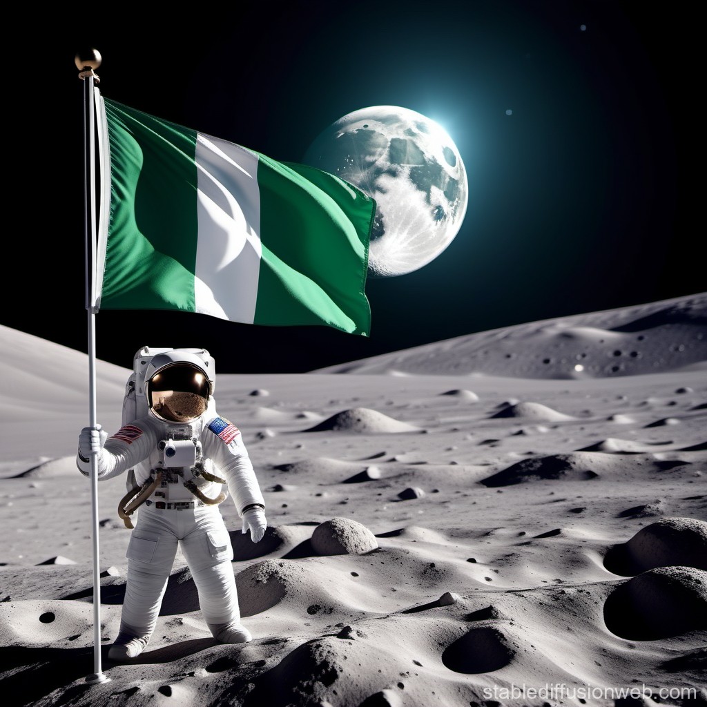 nigerian-flag-on-moon-an-astronauts-moment