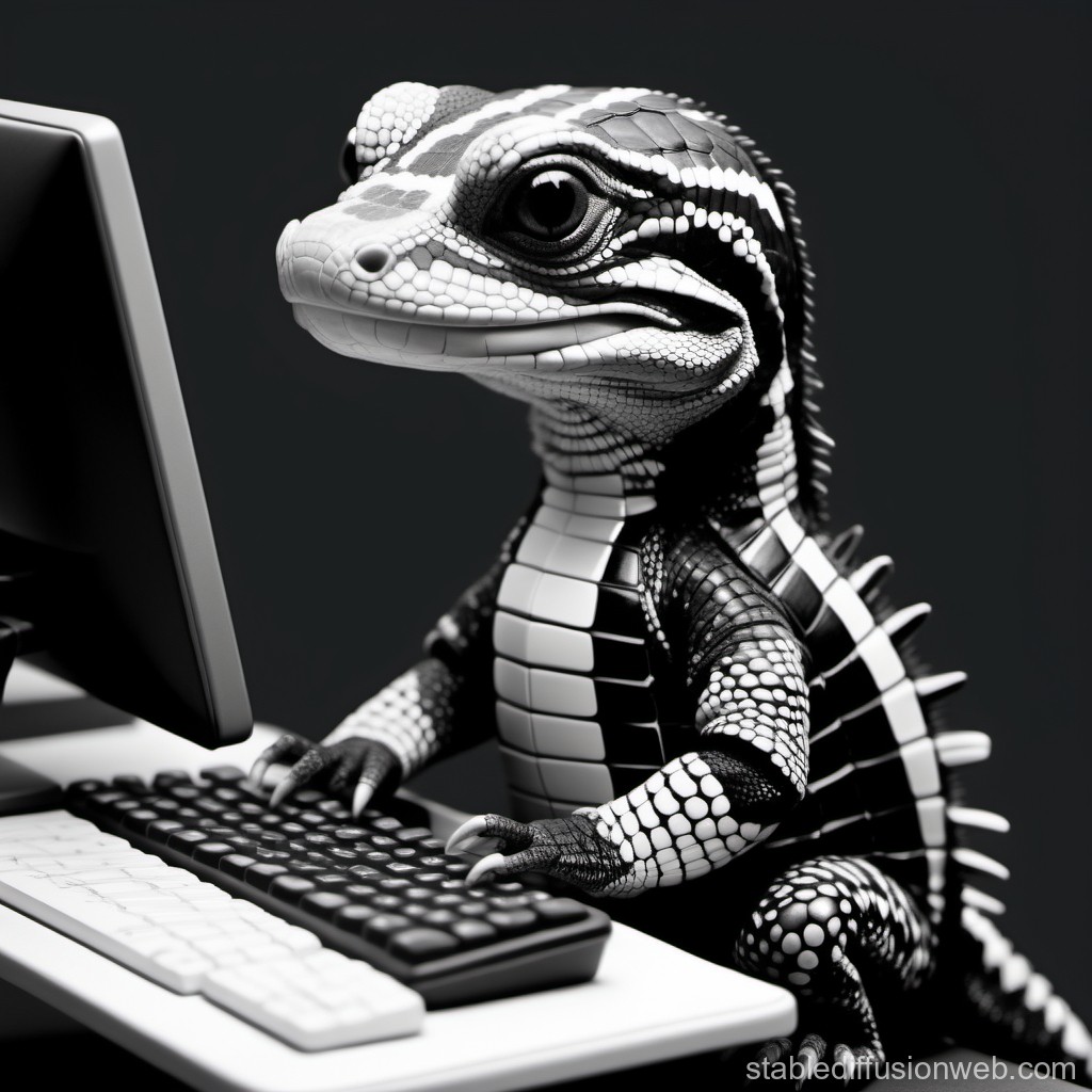 argentine-black-and-white-tegu-using-keyboard