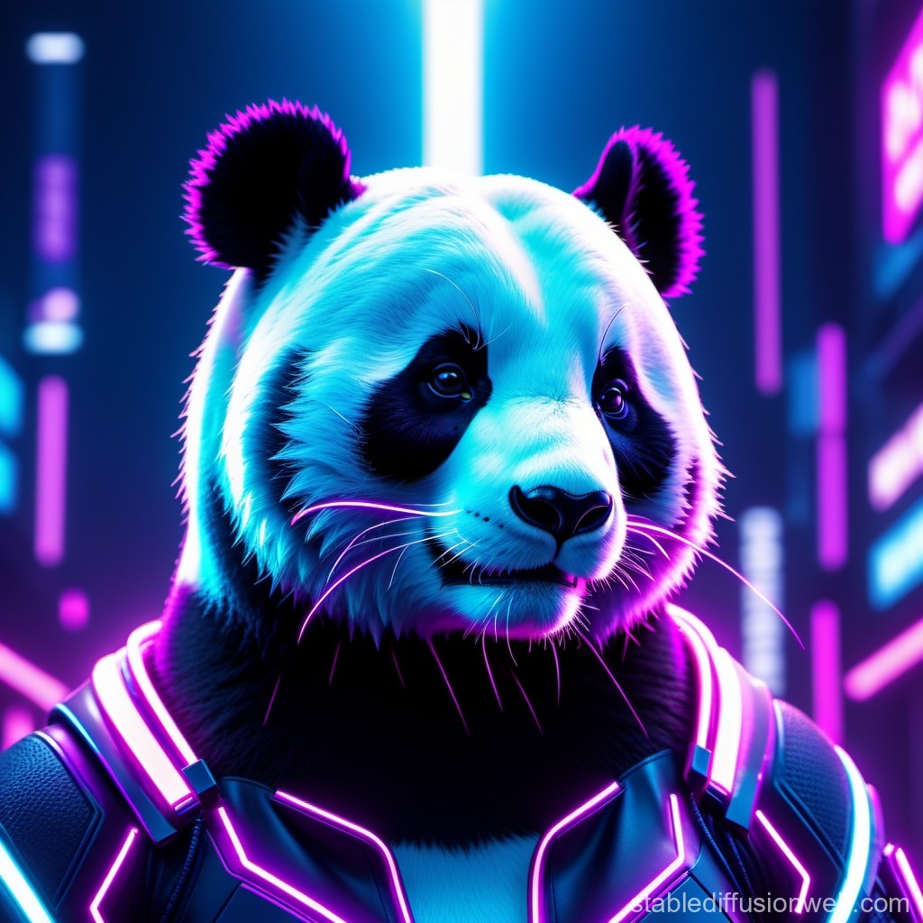 pandas-contentment-in-blue-light