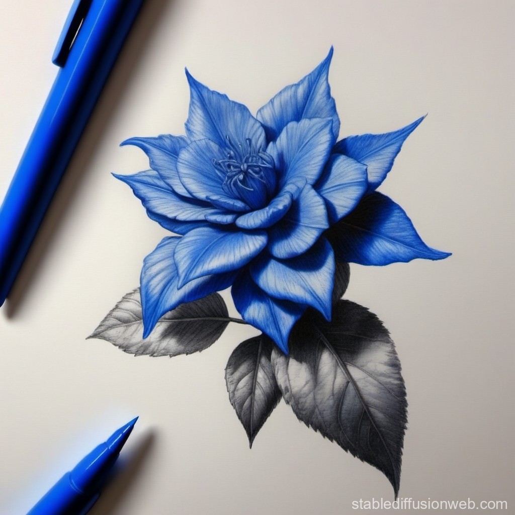 realistic-shading-with-blue-pen