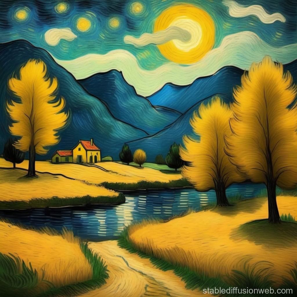 impossible-fusion-van-goghs-landscape-in-rembrandts-style