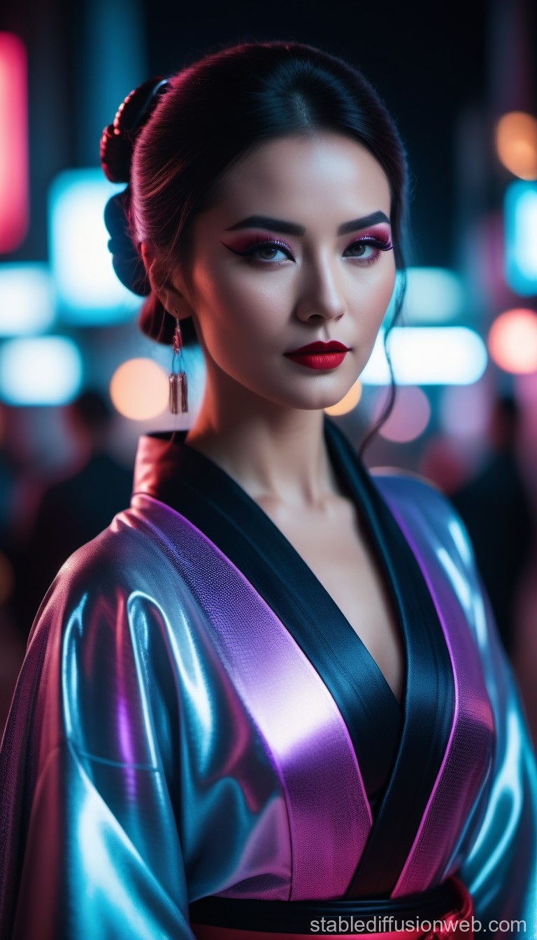 cyberpunk-kimono-cosplay-in-neon-lights