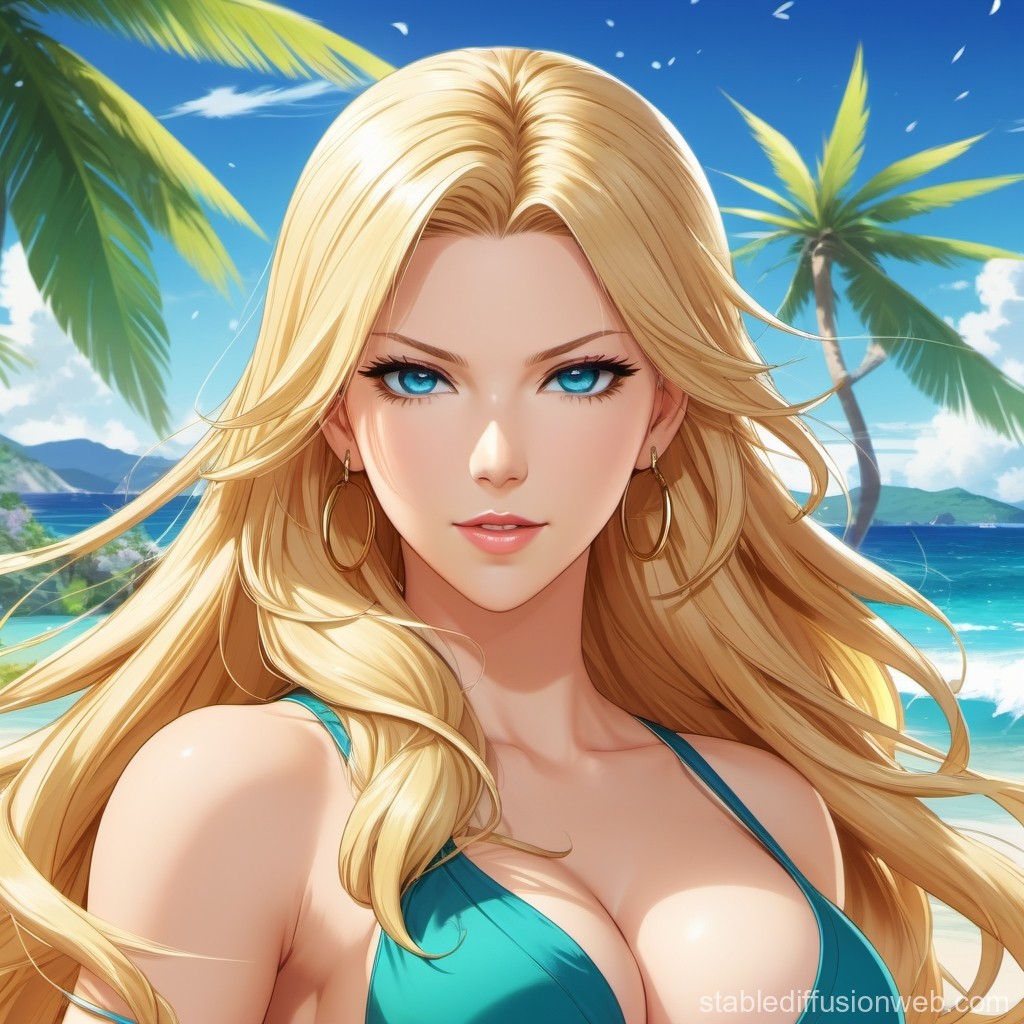 katheryn-winnick-running-on-beach-without-clothes