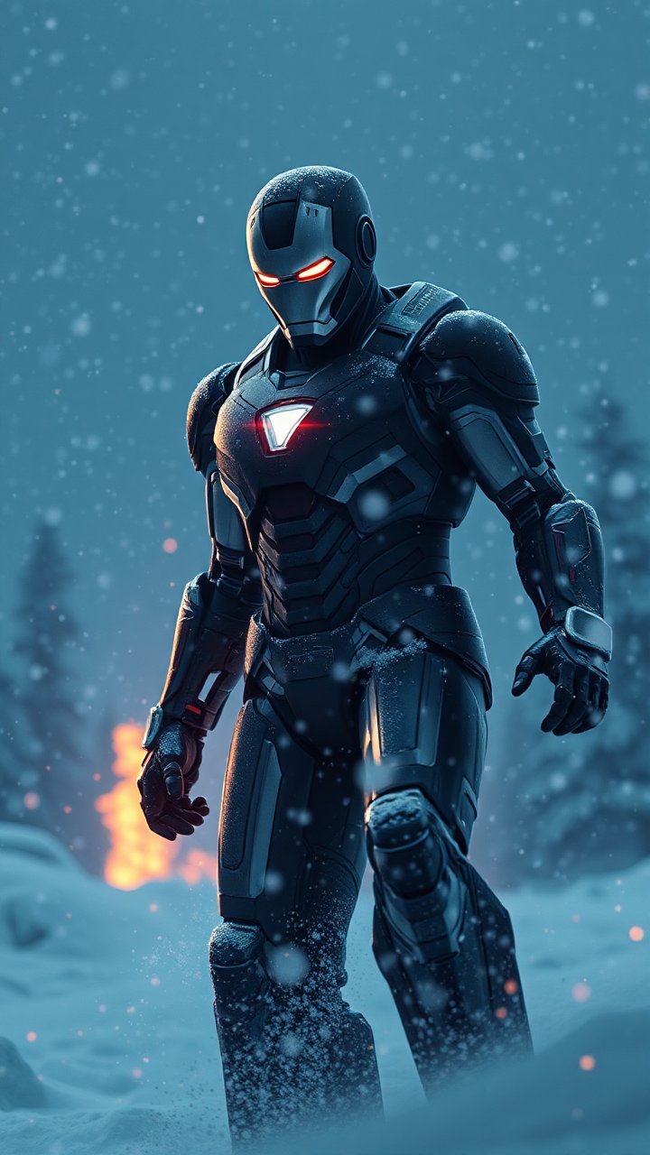 a-ironman-in-snow-dark-black