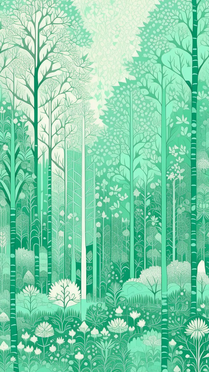 a-mint-color-winter-forest-wit