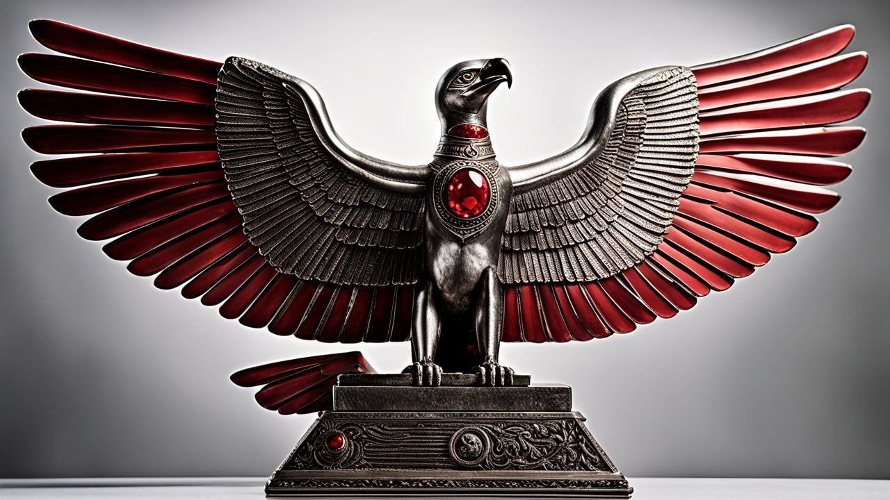 a-silver-statue-of-an-egyptian