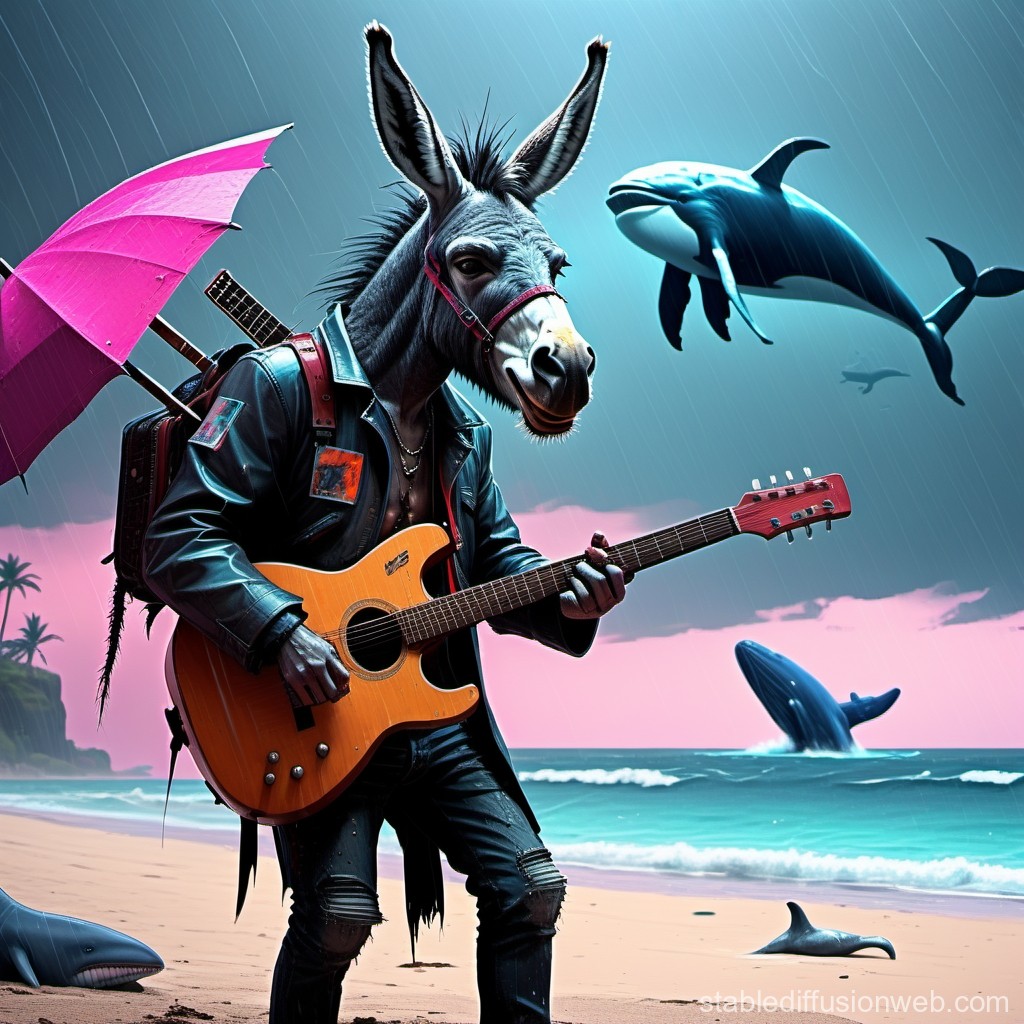 cyberpunk-beach-concert-angry-donkey-whale