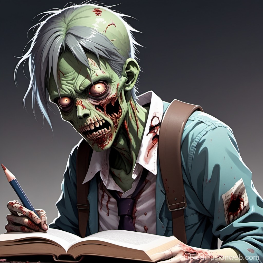 zombie-biting-anime-students-face