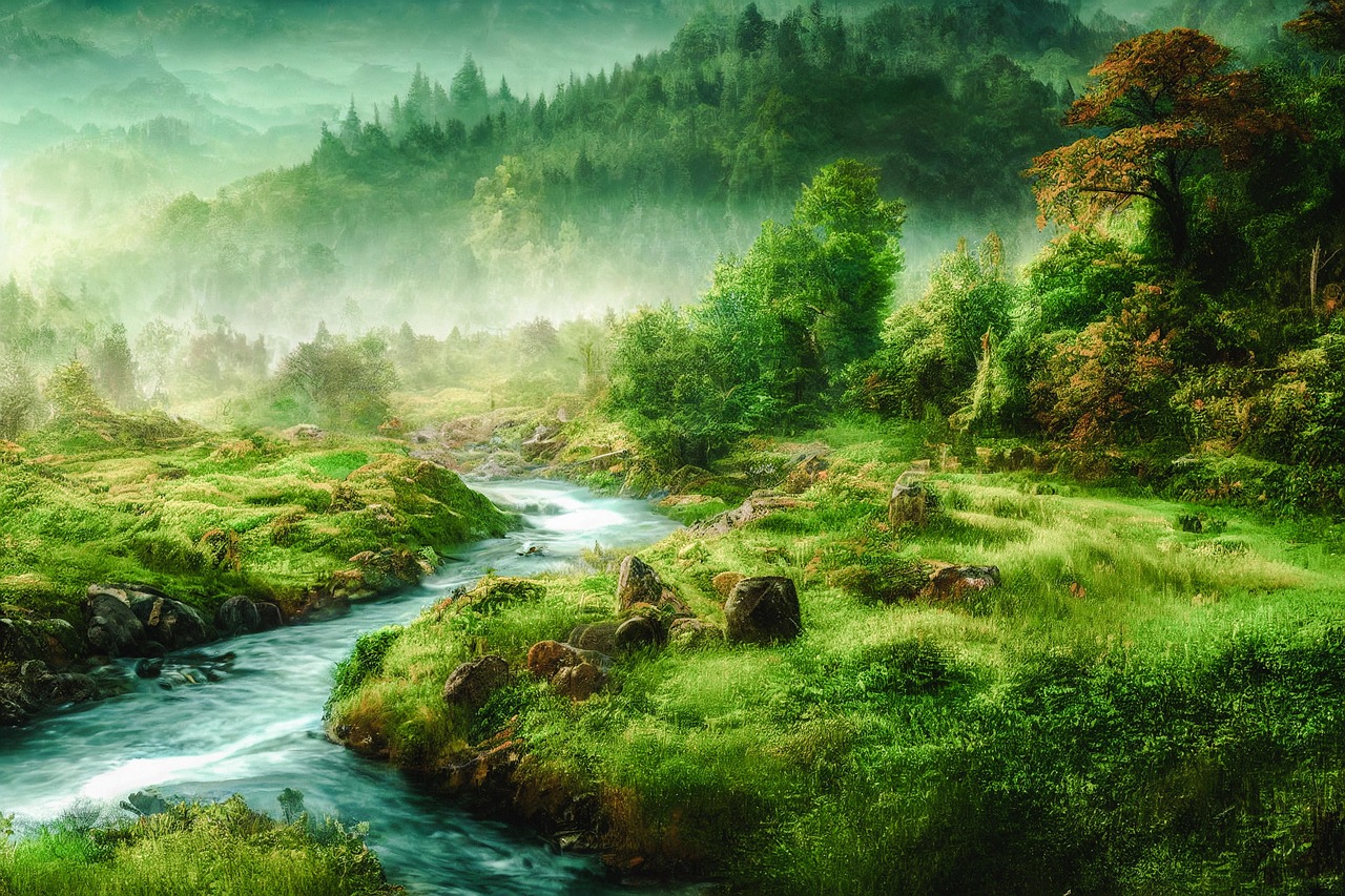ai-generated-fantasy-forest-river