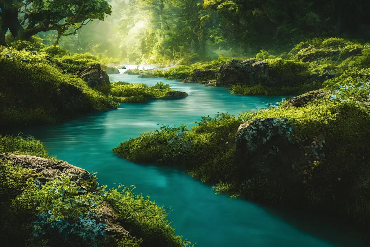 ai-generated-fantasy-river-nature