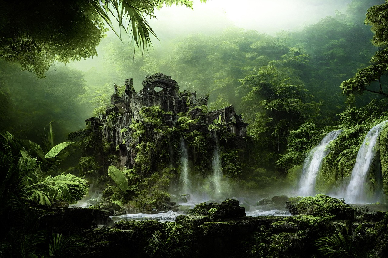 ai-generated-fantasy-ruin-jungle