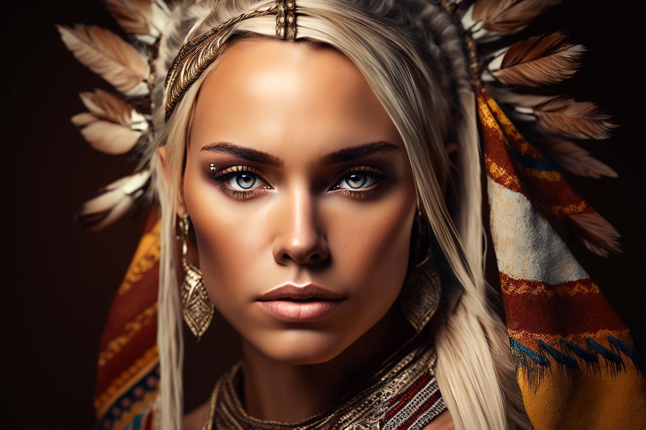 ai-generated-indian-blonde-model