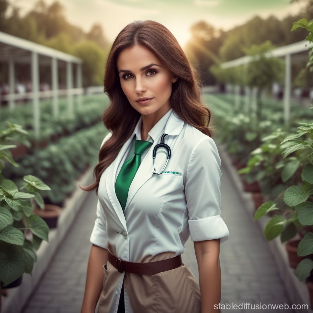 woman-with-brown-hair-brown-eyes-and-green-tie-in-lab-coat