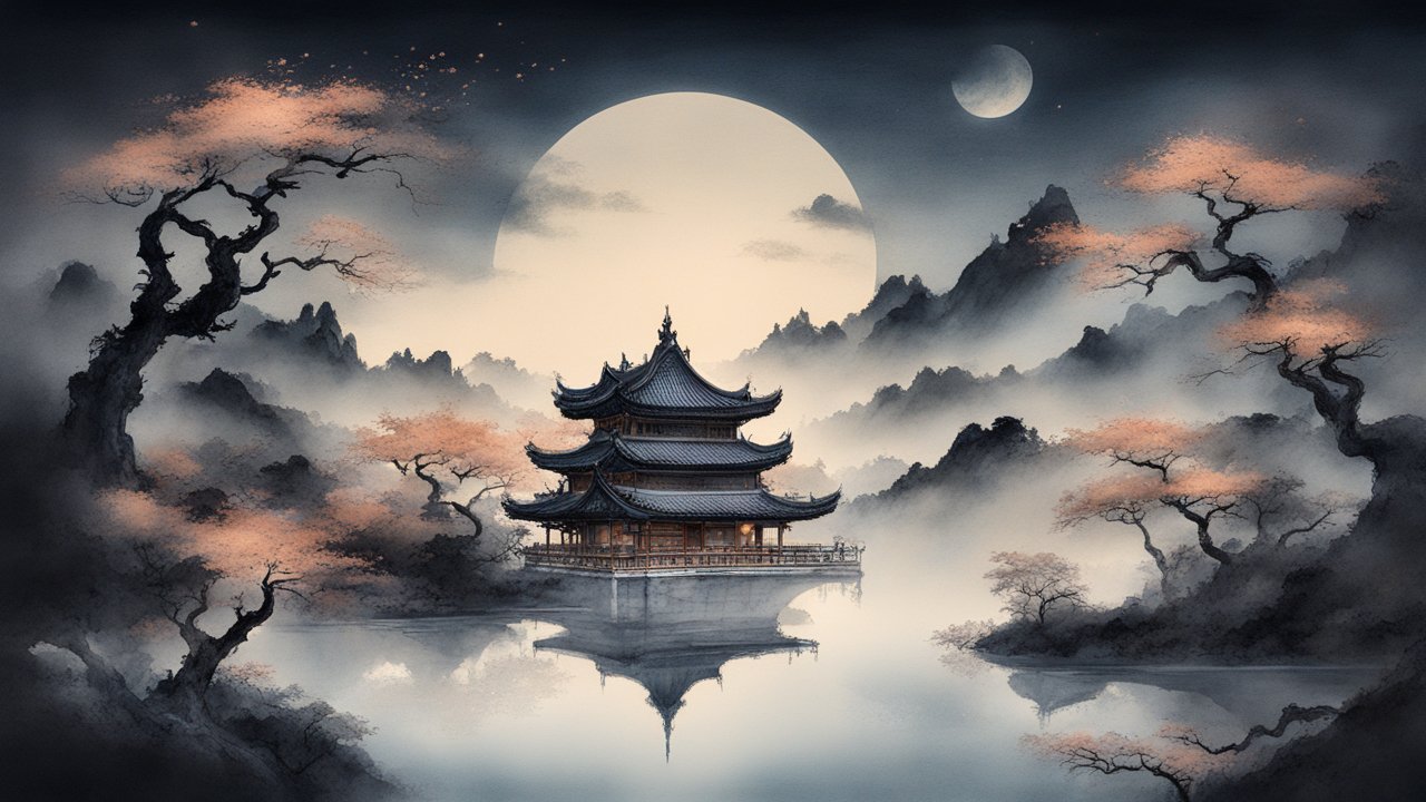 chinese-painting-night-relax