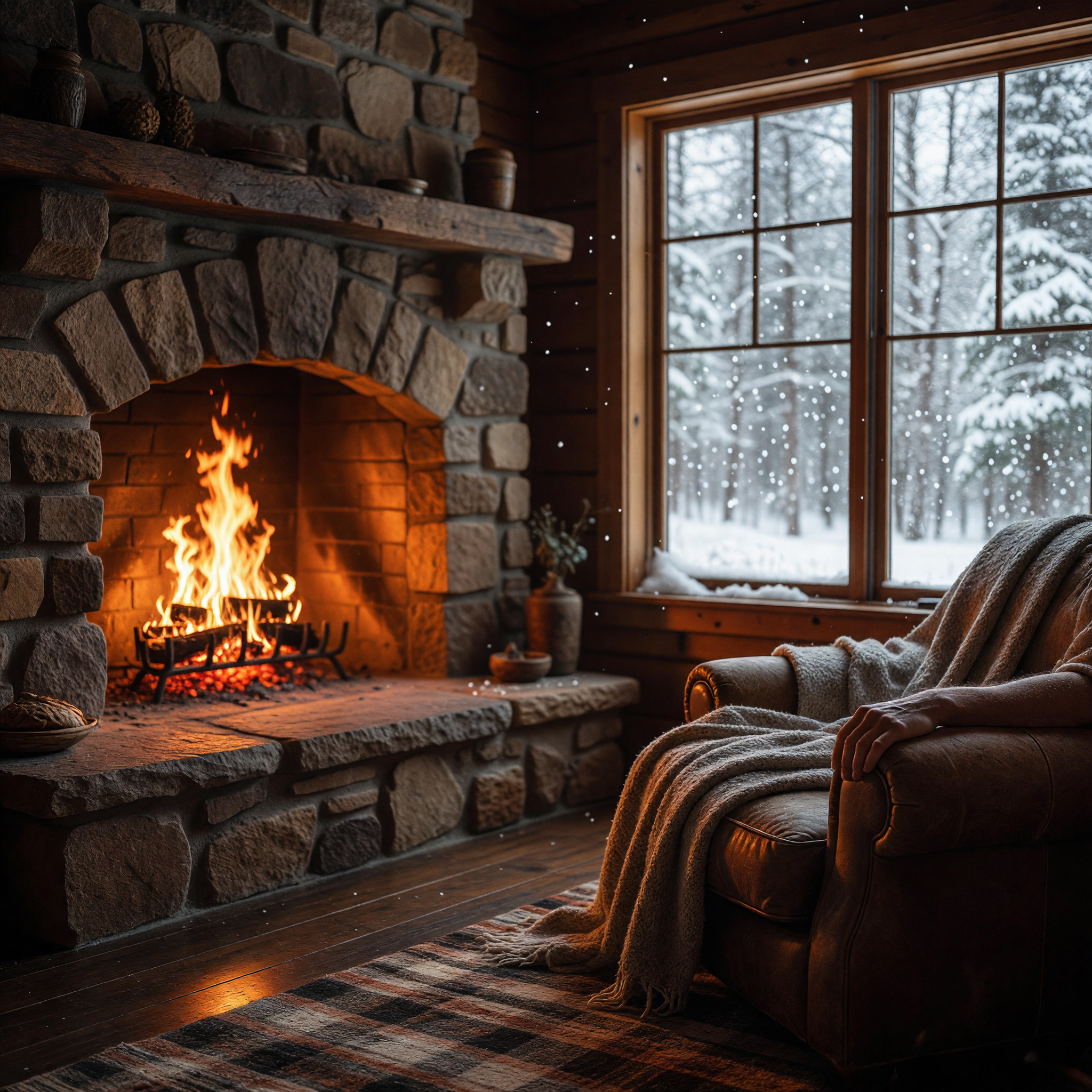 cozy-cabin-firelight-in-snowfall