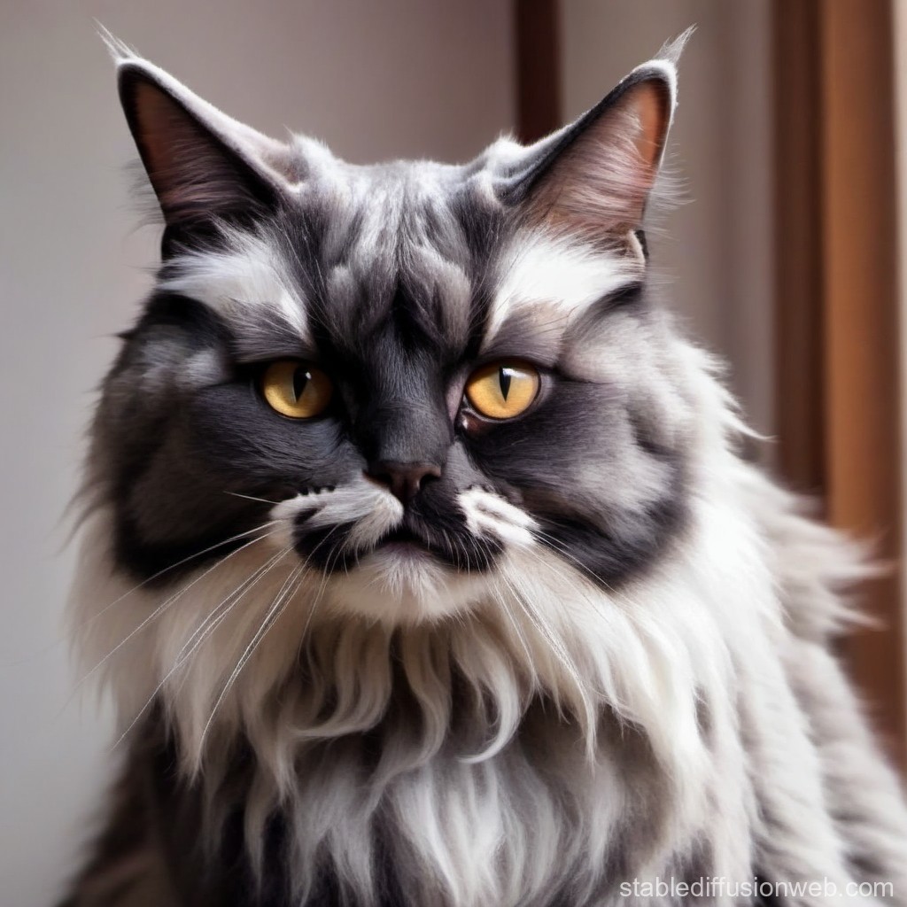 a-bearded-feline-portrait