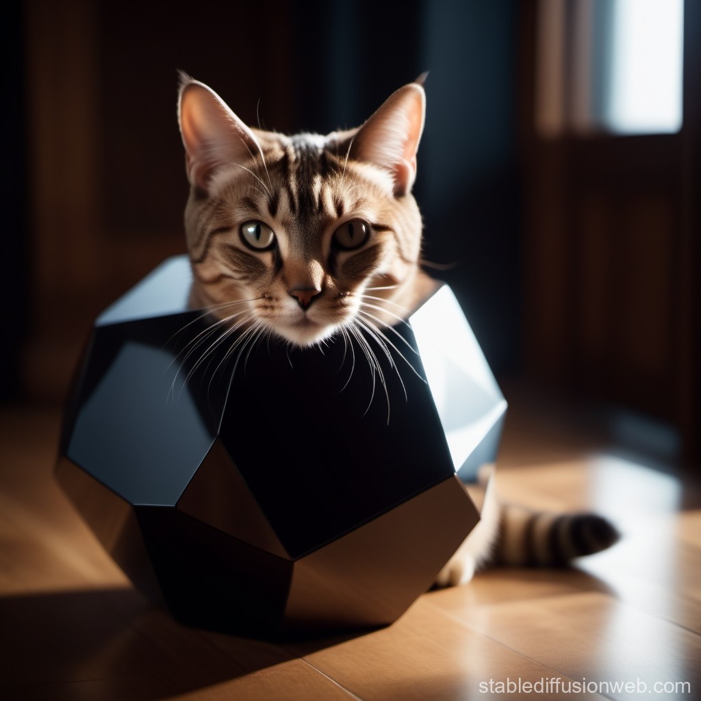 dodecahedron-shaped-cat-design