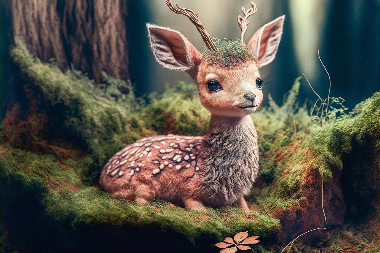 deer-lying-down-forest-animal