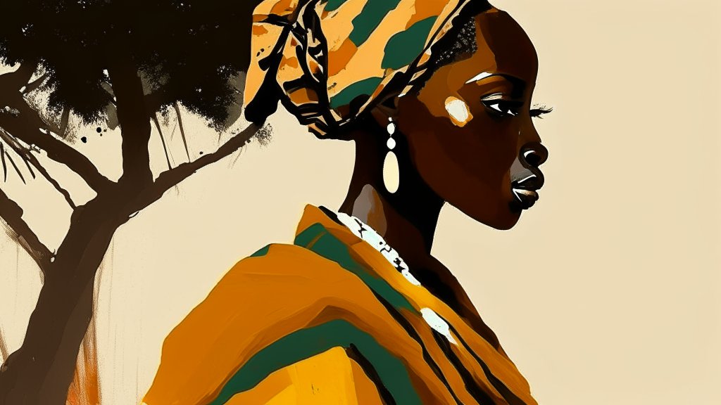 design-african-woman-oil