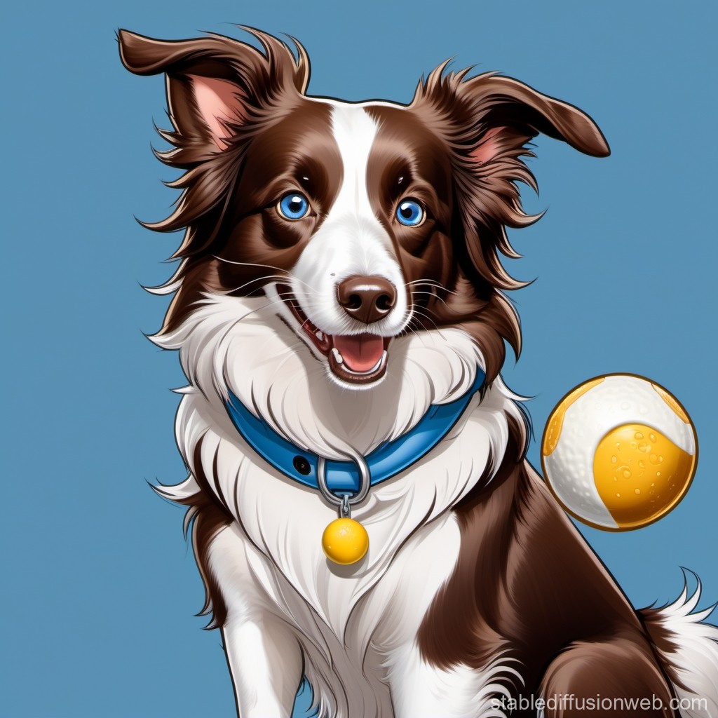 border-collie-with-honey-colored-eyes-playing-with-blue-frisbee