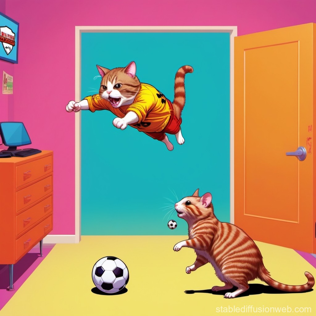 cat-playing-soccer-with-hamster