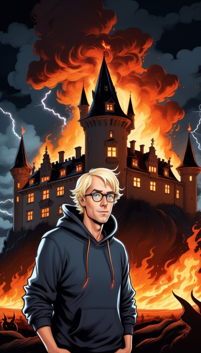 nerdy-man-observes-lightning-consume-haunted-castle