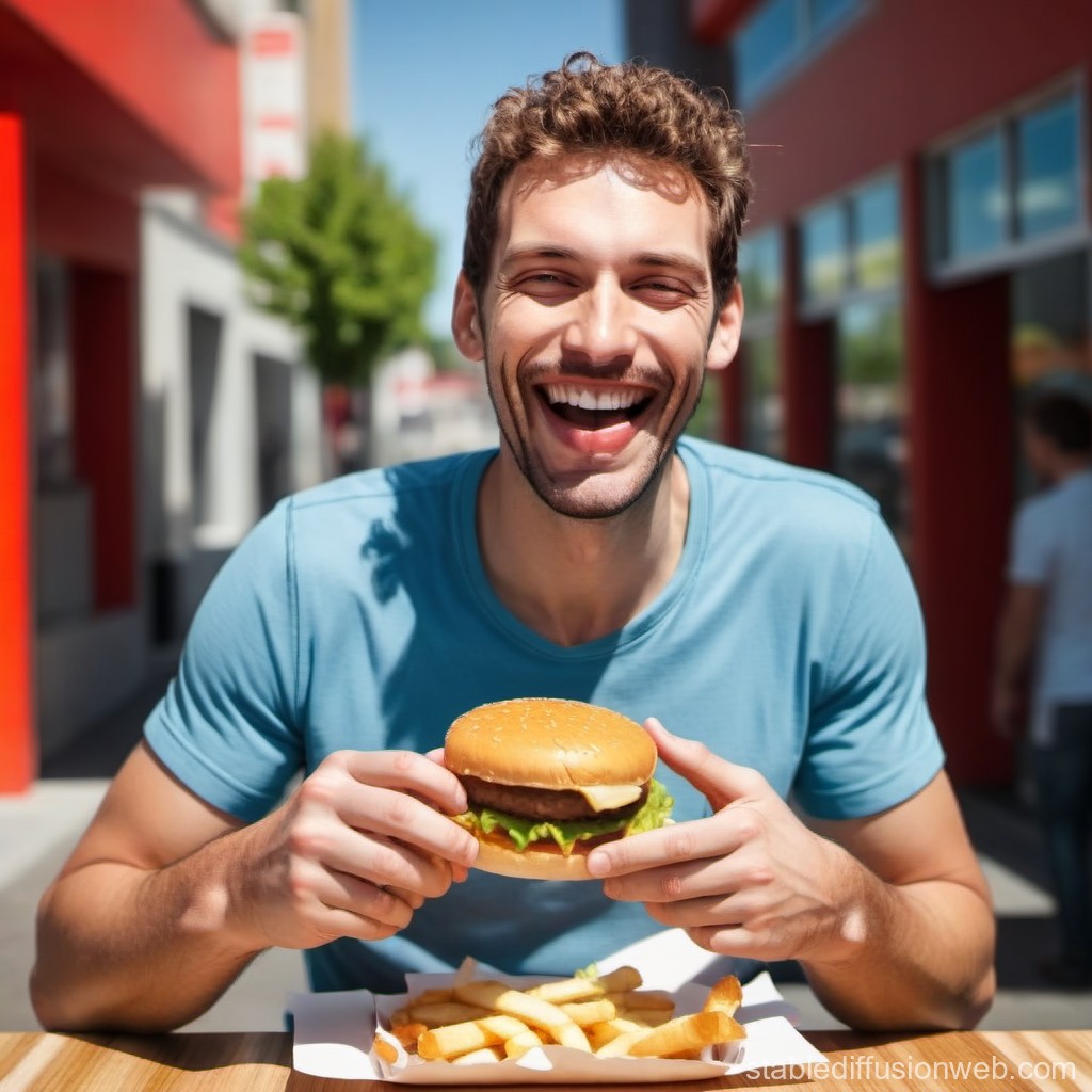joyful-burger-consumption