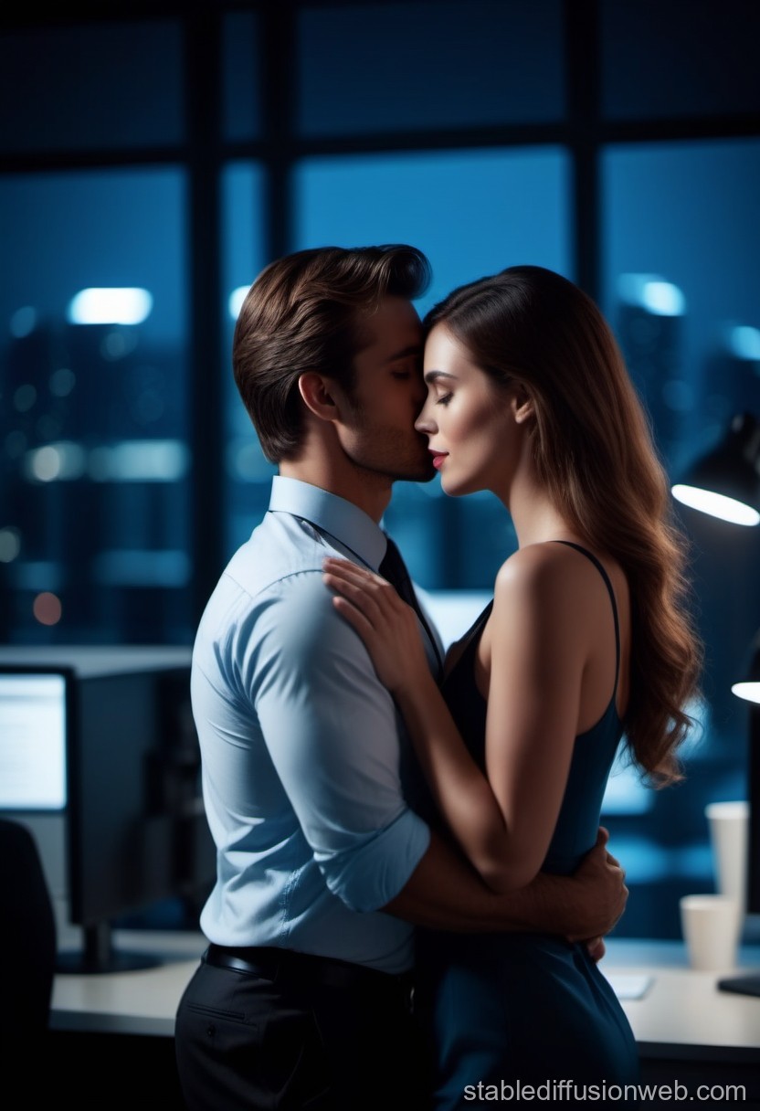 passionate-night-kiss-in-office