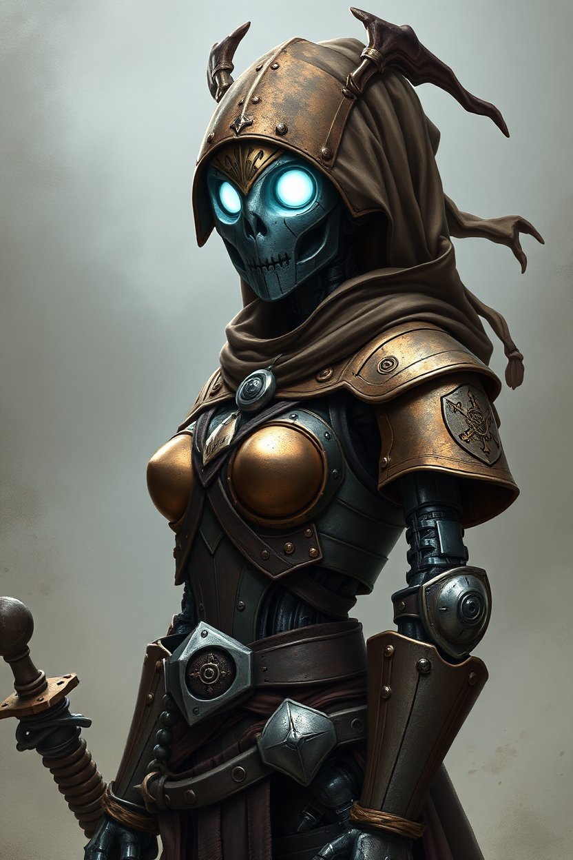 female-warforged-robotic-pirate