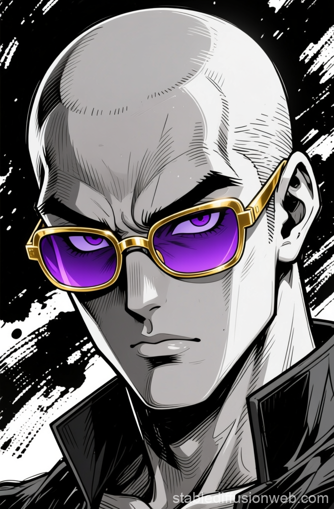 jojo-inspired-monochrome-portrait