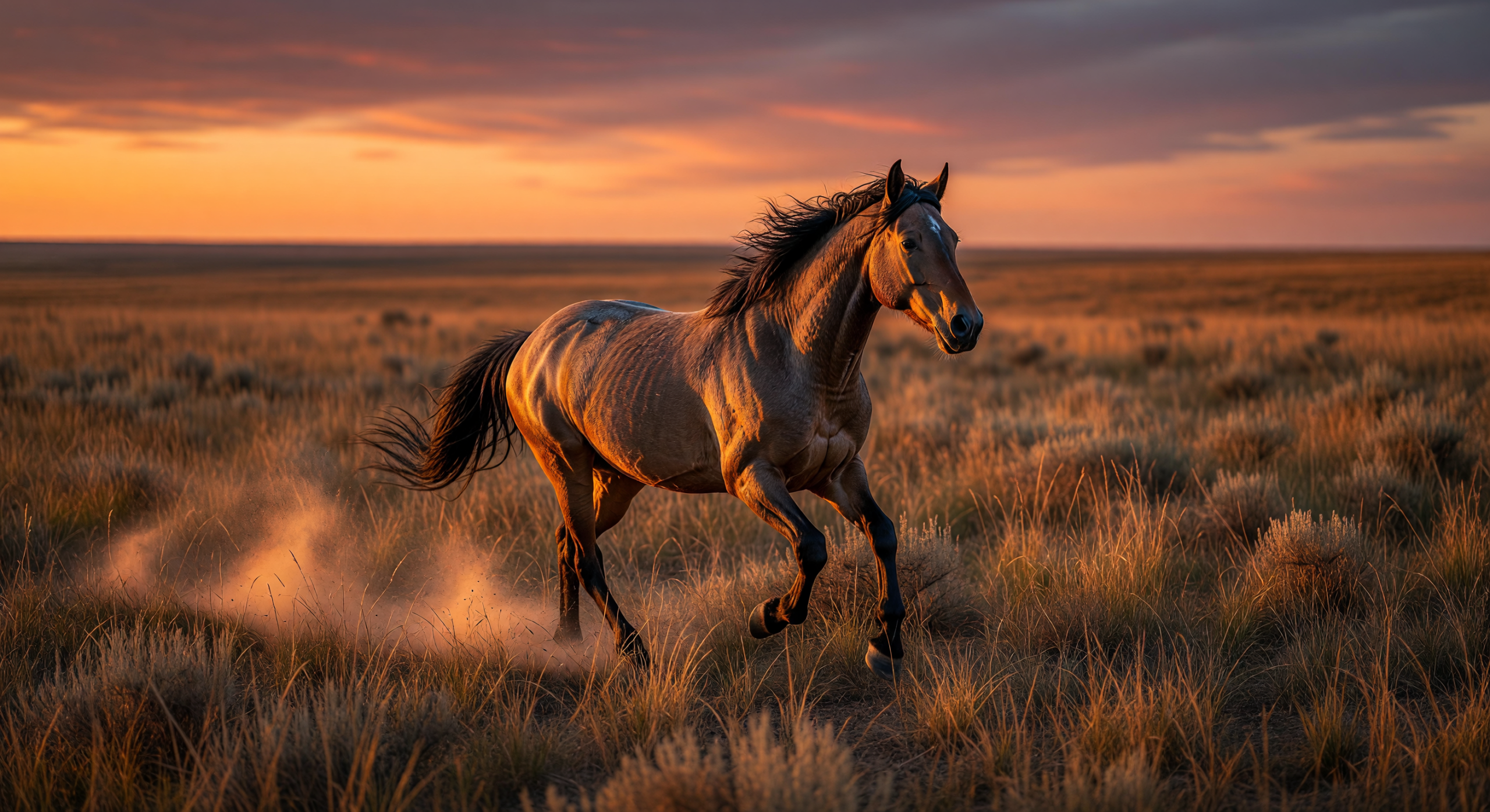 sunset-mustang-prairie-freedom-gallop
